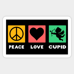 Peace Love Cupid Sticker